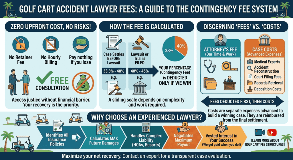 Golf Cart Accident Lawyer Fees Explained