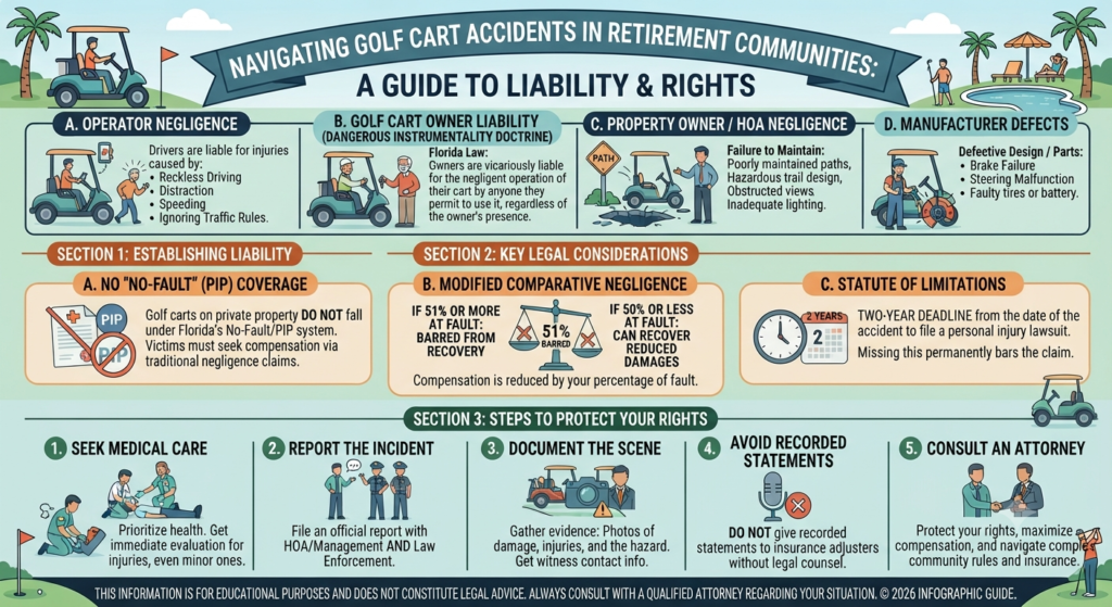 Golf Cart Accident in a Retirement Community