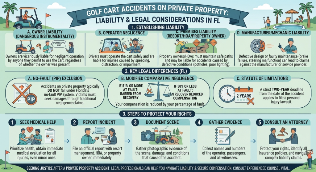 Golf Cart Accident on Private Property Guide